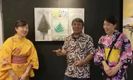 Karya Tomy Faisal Alim Dipajang Pada Pameran Lukisan Indonesia - Jepang di Gedung Perpustakaan Nasional 