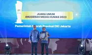 Pemprov DKI Jakarta Raih Juara Umum dalam Anugerah Media Humas Tiga Kali Berturut-turut