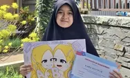 Torehkan Tinta Emas, Raina Kaysa Salsabila Santri Pesantren PERSIS 153 Al Firdaus Raih Juara 1 Lomba Lukis