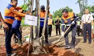 KAI Daop 1 Hijaukan Jakarta dengan Menanam Ratusan Pohon Buah dan Puley dalam Program Tanam Sejuta Pohon