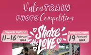 Daop 1 Jakarta Ajak Penumpang Kereta Api Ikuti Ajang ValenTrain Photo Competition Bertajuk Share the Love, Ini Syaratnya
