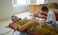 PMI Kota Tangerang Bersama RSUD Kota Tangerang Ajak Masyarakat Untuk Berbagi Kesehatan Dengan Donor Darah
