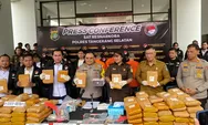 Polres Tangerang Selatan Ungkap Peredaran Narkotika Jenis Ganja Sebanyak 140,4 Kg