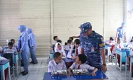  Lanud Husein Sastranegara Gelar Uji Coba Program Makan Siang Bergizi di Sekolah