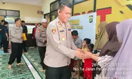 Kapolsek Kawasan Kali Baru Membahagiakan Anak Yatim Piatu