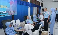 Peduli Sesama, TNI AU Bakorda Bandung Gelar Donor Darah Dalam Rangka HUT ke-79 TNI AU