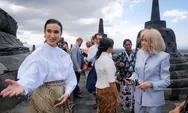 Kementerian Pariwisata Dampingi Ibu Negara Brigitte Macron dalam Spouse Program di Manohara dan Candi Borobudur 