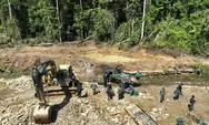 Operasi Tambang Emas Ilegal, Gakkum Kehutanan Amankan Dua Ekskavator di Hutan Parigi Moutong