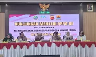 Kunjungan Menteri PPPA Republik Indonesia Terkait Kasus Anak Berhadapan dengan Hukum di Polres Kota Cirebon