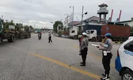 Personel Polres Priok, Hadir Lakukan Pengaturan Lalu Lintas Pagi Hari