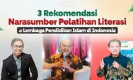Ini dia, 3 Narasumber Pelatihan Literasi Santri di Pesantren dan Lembaga Pendidikan Islam di Indonesia yang Paling di Rekomendasikan