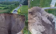Lubang Raksasa di Ketol, Aceh Tengah: Longsoran Meluas hingga Membentuk Lekukan seperti Jalur Aliran Sungai