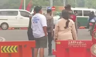 Viral One Way di Garut Diprotes Pemudik, Pengendara Sampai Turun ke Jalan dan Dorong Water Barrier agar Bisa Melintas