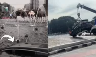 Beredar Video Insiden Mobil BYD di Bundaran HI, Sempat Terpental Lalu Tercebur ke Kolam Air Mancur