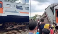 Kronologi Insiden Kereta Api Bangunkarta Anjlok di Stasiun Bumiayu, Rangkaian KA Miring pada Sisi Rel