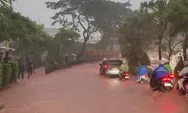 Pimpro Proyek Ciater Disemprot Wawalkot Tangsel, Jalan Tergenang 40 Cm Usai Hujan Deras