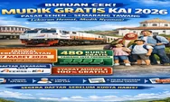 Buruan Cek! Mudik Gratis KAI 2026 Pasar Senen–Semarang Tawang, Cara Daftar via Access by KAI