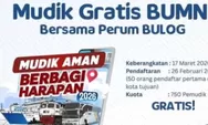 Info Mudik Gratis BUMN 2026 Bersama Perum Bulog Dibuka 26 Februari Tujuan Ke Jateng – Jatim – Lampung - Sumsel