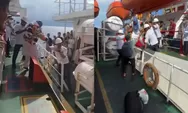Heboh! Penumpang Ferry Satu Keluarga Nekat Pindah Kapal di Tengah Lautan Usai Dengar Kabar Duka