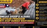 Promedia Group Bersama Alduro Lanjutkan Program Ganti Atap Rumah Wartawan, Kali Ini Menjangkau Editor Primetime News di Lembang