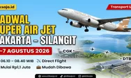 Cek Jadwal Super Air Jet Rute Jakarta ke Silangit Periode 1–7 Agustus 2026, Tarif Tiket dan Panduan Booking Online