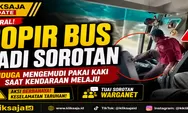Viral Sopir Bus Pariwisata Diduga Mengemudi Pakai Kaki Saat Kendaraan Melaju, Aksinya Tuai Sorotan