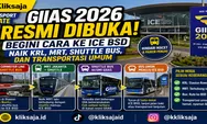 GIIAS 2026 Resmi Dibuka, Begini Cara ke ICE BSD Naik KRL, MRT, Shuttle Bus, dan Transportasi Umum