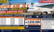 Catat! Jadwal Penerbangan Super Air Jet Jakarta–Lubuklinggau Awal Agustus 2026 Beserta Harga Tiket Terbaru