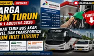 Harga BBM Turun per 1 Agustus 2026, Apakah Tarif Bus AKAP, Travel, dan Transportasi Umum Ikut Turun?