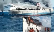 Kapal KM Mutiara Sentosa II Terbakar Hebat di Perairan Sumenep, Ratusan Penumpang Masih Dalam Proses Evakuasi