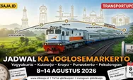 Yuk Cek Jadwal KA Joglosemarkerto Periode 8 – 14 Agustus 2026, Rute Yogyakarta – Kutoarjo – Kroya – Purwokerto – Pekalongan Lengkap dengan Harga Tiket