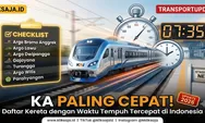 Inilah Kereta Api dengan Waktu Tempuh Tercepat di Indonesia, Mana yang Pernah Anda Naiki?