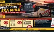 Catat Sebelum Berangkat! Jadwal Bus PO Eka Mira Rute Yogyakarta – Klaten – Solo – Sragen – Ngawi – Surabaya Periode 8 – 14 Agustus 2026