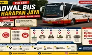 Yuk Cek! Jadwal Bus PO Harapan Jaya Rute Surabaya – Sidoarjo – Mojokerto – Jombang – Nganjuk – Madiun Periode 8 – 14 Agustus 2026