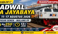 Cari Jadwal KA Jayabaya Periode 11–17 Agustus 2026? Cek Disini Rute Pasar Senen - Cirebon - Tegal - Semarang - Bojonegoro - Surabaya - Malang