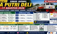 Simak Jadwal KA Putri Deli 11–17 Agustus 2026 Rute Bandar Klipah - Lubuk Pakam - Kisaran - Tanjung Balai