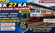 Cek 27 KA di Stasiun Cikampek 2026: Jayabaya, Harina, Ciremai, Cikuray, Airlangga, Serayu hingga Commuter Line