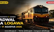 Mau Naik KA Logawa? Ini Jadwa Periodel 11 – 17 Agustus 2026 Rute Purwokerto – Kutoarjo – Lempuyangan – Madiun – Jombang – Mojokerto – Jember