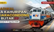 Cek Jadwal KA Kahuripan 11 – 17 Agustus 2026, Kiaracondong - Leles - Cipeundeuy - Ciawi - Tasikmalaya - Ciamis - Bojong - Blitar
