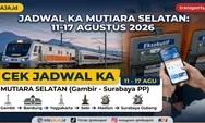 Cek Sebelum Berangkat! Jadwal KA Mutiara Selatan 11 – 17 Agustus Rute Gambir – Bekasi – Bandung – Tasikmalaya – Banjar – Yogyakarta – Solo – Surabaya