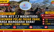 Video Gempa NTT 7,7 Magnitudo: Wisatawan Pulau Padar Panik, Warga Manggarai Barat Cari Tempat Lebih Tinggi