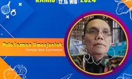 Penyair Pulo Lasman Simanjutak Baca Puisi 'Kalah atau Menag' Dalam  siaran Live RRI Pro1 Frekuensi 91,2 FM