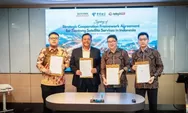 Perkuat Ekosistem Layanan Komunikasi Satelit Nasional, Telkomsat Menjalin Kerja Sama Strategis Empat Pihak