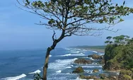 Tebing Karang dan Laut Biru Jadi Andalan Pantai Karang Tawulan di Tasikmalaya