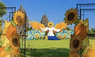 Bunga Matahari Raksasa dan Sayap Malaikat Hadir di Prambanan, Sudah Foto di Sini?