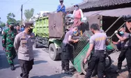 Polres Klaten Turun Tangan Atasi Sampah Pasar Gentongan   