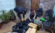 Operasi Pemberantasan Pekat Polsek Kota, Sita Ratusan Liter Miras