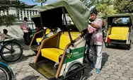 50 Becak Listrik Beroperasi di Jogja, Ini Penampakan Estetiknya