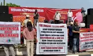 Hari Buruh, Korban Apartemen Malioboro City Bawa Truk Trailer ke Rumah Bupati Sleman