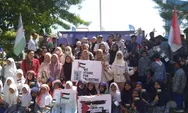 Dosen, Mahasiswa UMP dan Siswa SD Demo Dukung Palestina